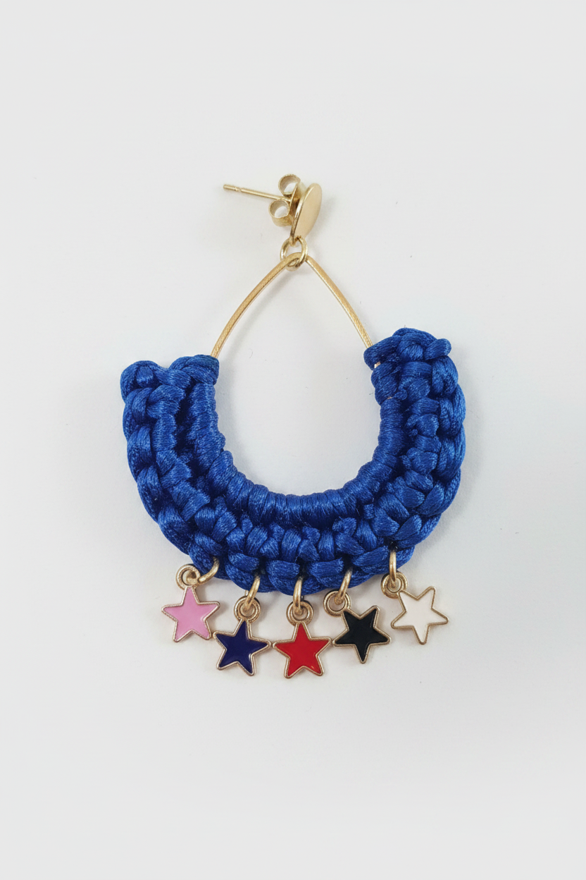 Boucles d'oreilles Étoiles Filantes au Crochet